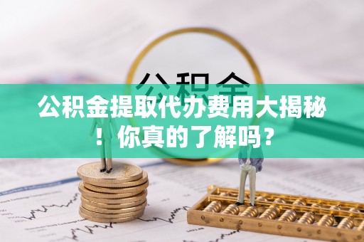 眉县公积金提取代办费用大揭秘！你真的了解吗？