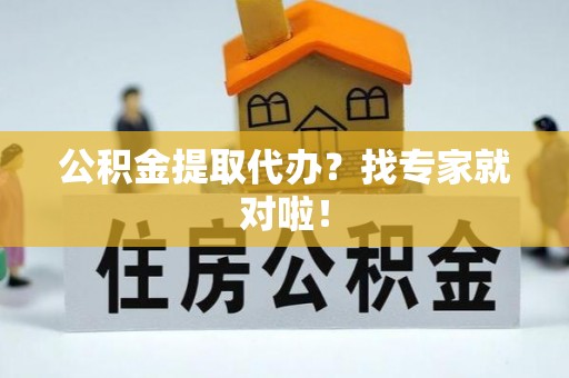 眉县公积金提取代办？找专家就对啦！
